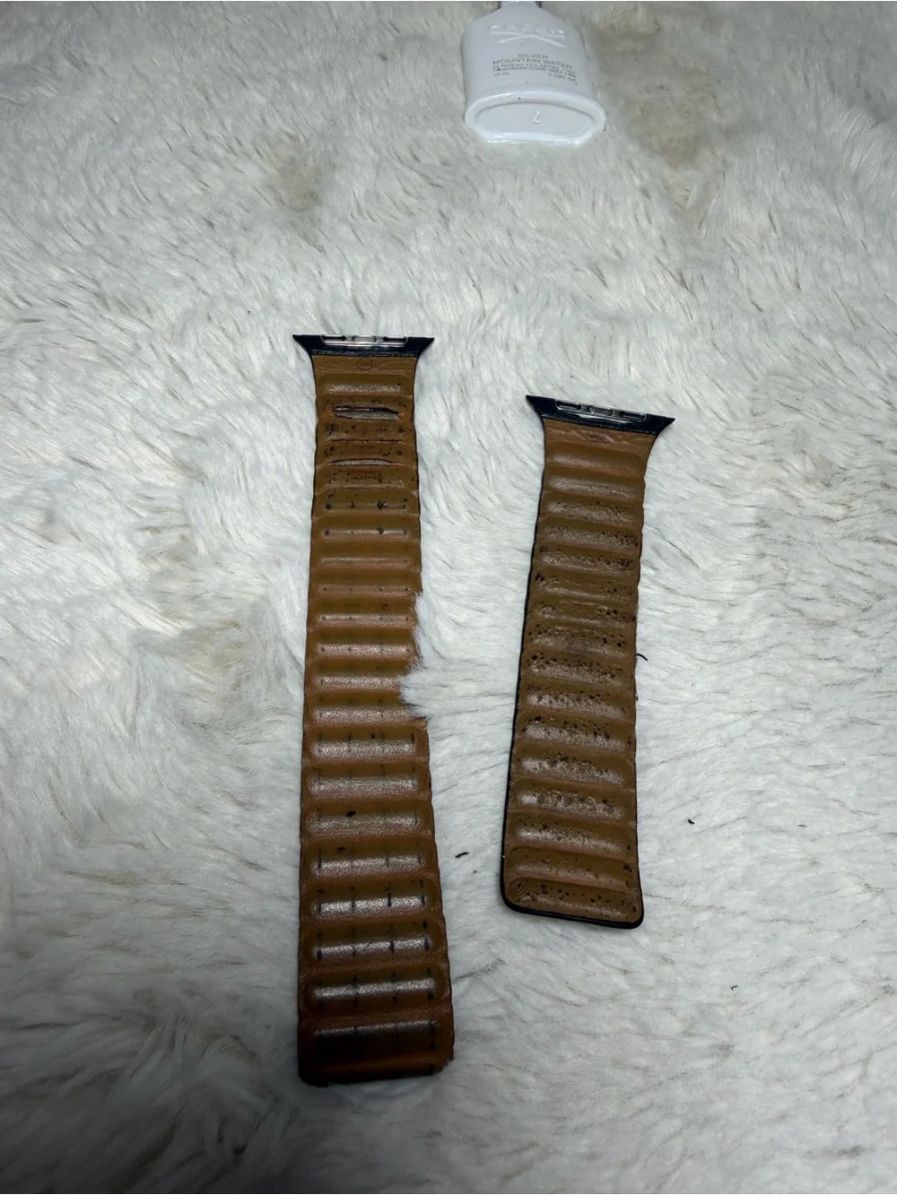 Apple Midnight leather link band for 42mm/44/45/49 mm medium/large
